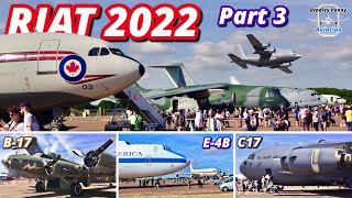 RIAT 2022 P3 - Royal International Air Tattoo, STUNNING Static Aircraft Displays - USAF E-4B, C-130