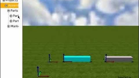 Multibody Dynamic Demo in FreeCAD/Croquet