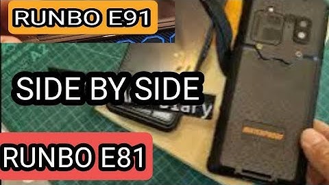 RUNBO/ANYSECU E81 & E91 Side By Side ,Size Comparison Android 9 and UHF ,DMR RADIO