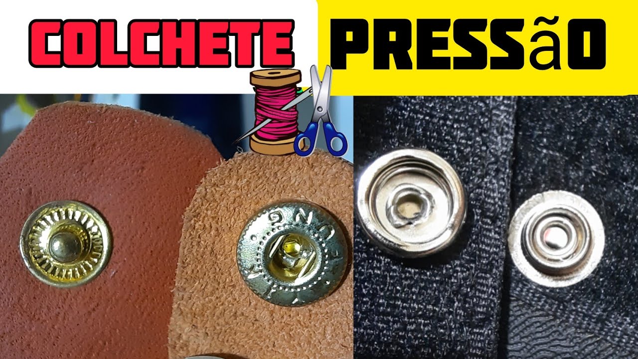 Botões de pressão e de colchete