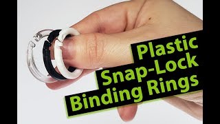 Plastic Snap Lock Binding Rings Overview | Binding101