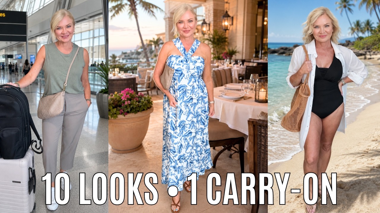 10 Outfits • Carry-On Only (Summer Travel Capsule Wardrobe)