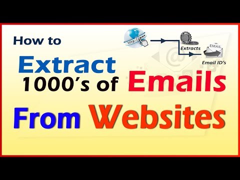 How to Extract 1000's of Emails From Websites