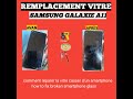 Remplacement vitre glass samsung galaxie a11 rparation cran cass