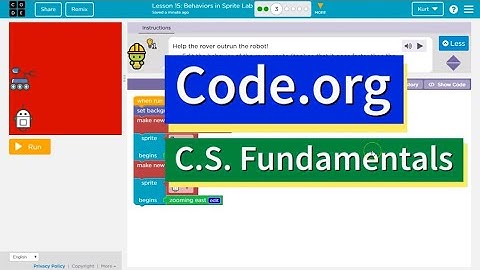 Code.org Behaviors in Sprite Lab Part 3 | Answers Explained | Course F Lesson 17 | Express Lesson 26