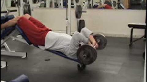 Decline EZ Bar Tricep Extension