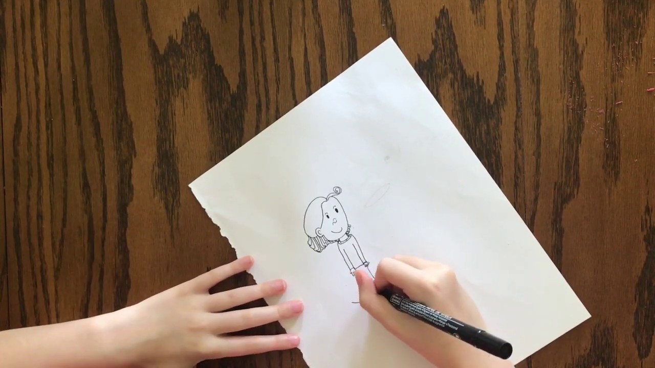 How to Draw a Cute Girl - YouTube