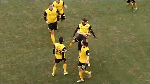 Ricky Holmes scoring with a volley at Leyton Orient