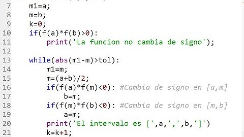 Método de bisección en Python