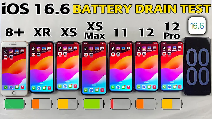 iOS 16.6 Battery Life Drain Test - iPhone 8 Plus vs XR vs XS vs XS Max vs 11 vs 12 vs 12 Pro in 2023