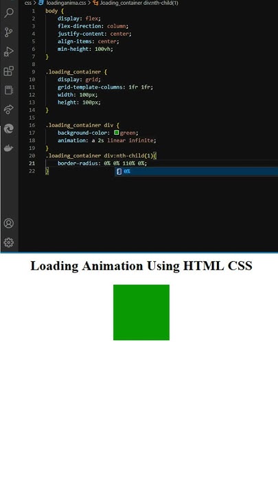 Create loading animation using HTML & CSS | #shorts #html #css - YouTube