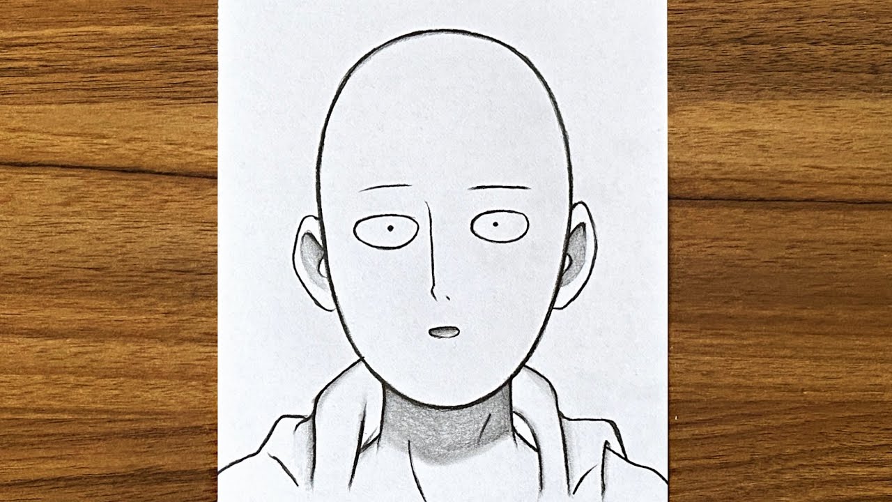 How To Draw Saitama  One Punch Man Sketch Tutorial  YouTube