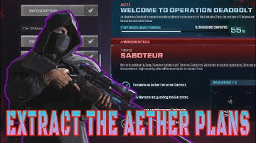 MW3 Zombies - Extract the Uncommon Aether Tool Plans ("Saboteur" Mission Guide)