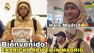 ENDRICK ARRIVES AT REAL MADRID🔥Fans Welcome Endrick in Madrid,Welcome to Real Madrid Endrick