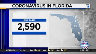 Florida reports more than 200 coronavirus deaths with rate of new cases above 5%