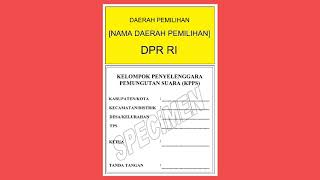 WARNA SURAT SUARA PEMILU SERENTAK TAHUN 2019