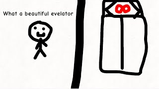 Use elevator to go up to floor Infinity with mini stickman!!! screenshot 1