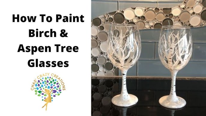 How to Paint a Wine Glass With Enamel 