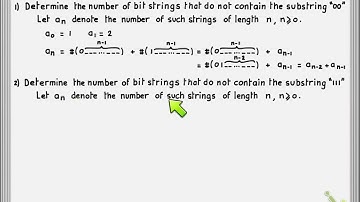 Discrete Structures [Lecture 29 / Segment 2] - Using recurrence relations to solve counting problems
