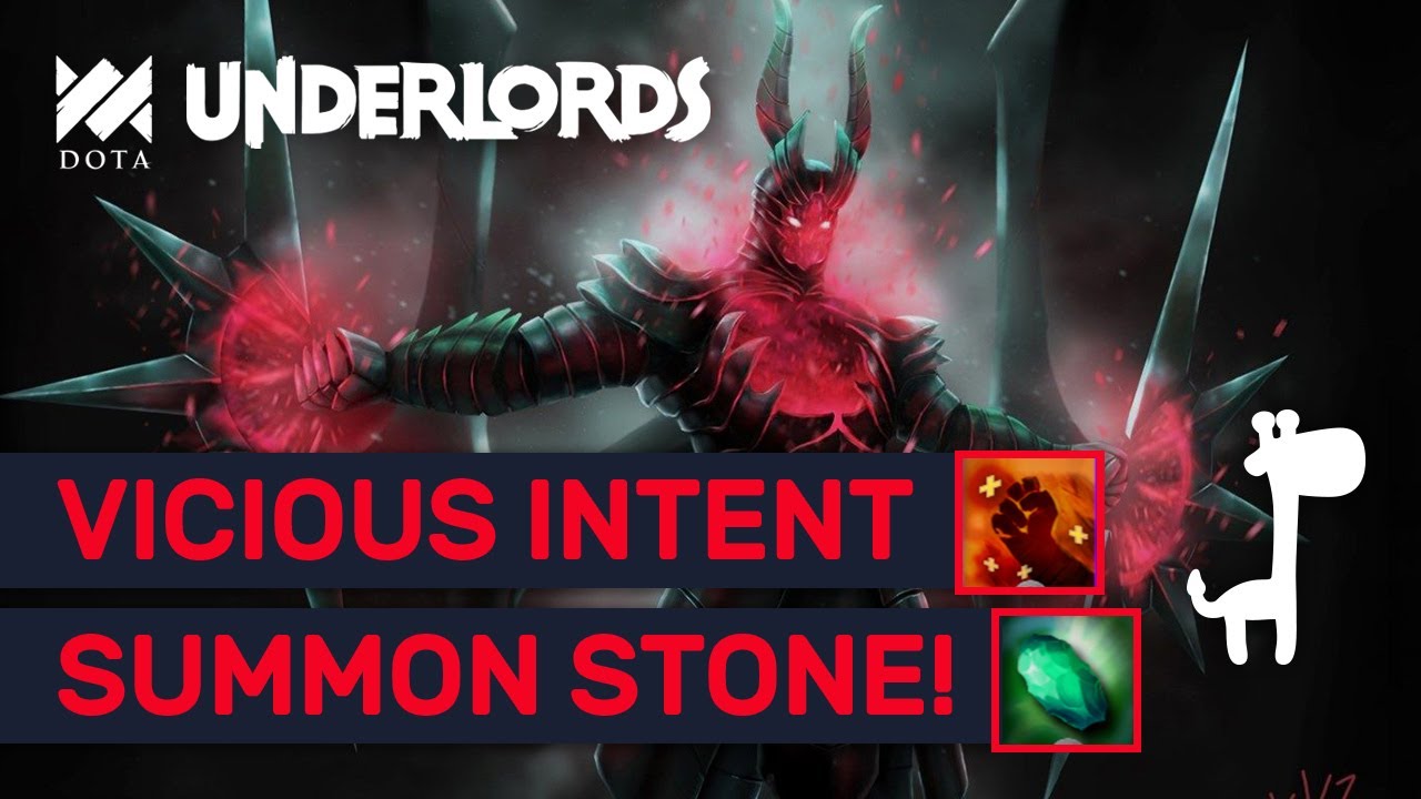 MASSIVE HP LOSS BUILD!! Dota Underlords DEMONS & VICIOUS INTENT + SUMMONING STONE!
