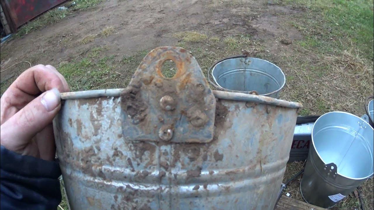 ведро для копки колодца 15л - YouTube