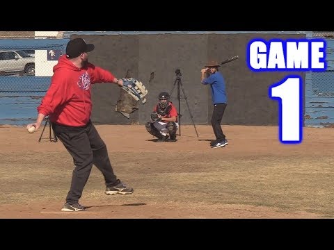 BOBBY PITCHES IN BASEBALL! Offseason Baseball Series Game 1 