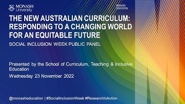 The new Australian Curriculum: responding to a changing world for an equitable future
