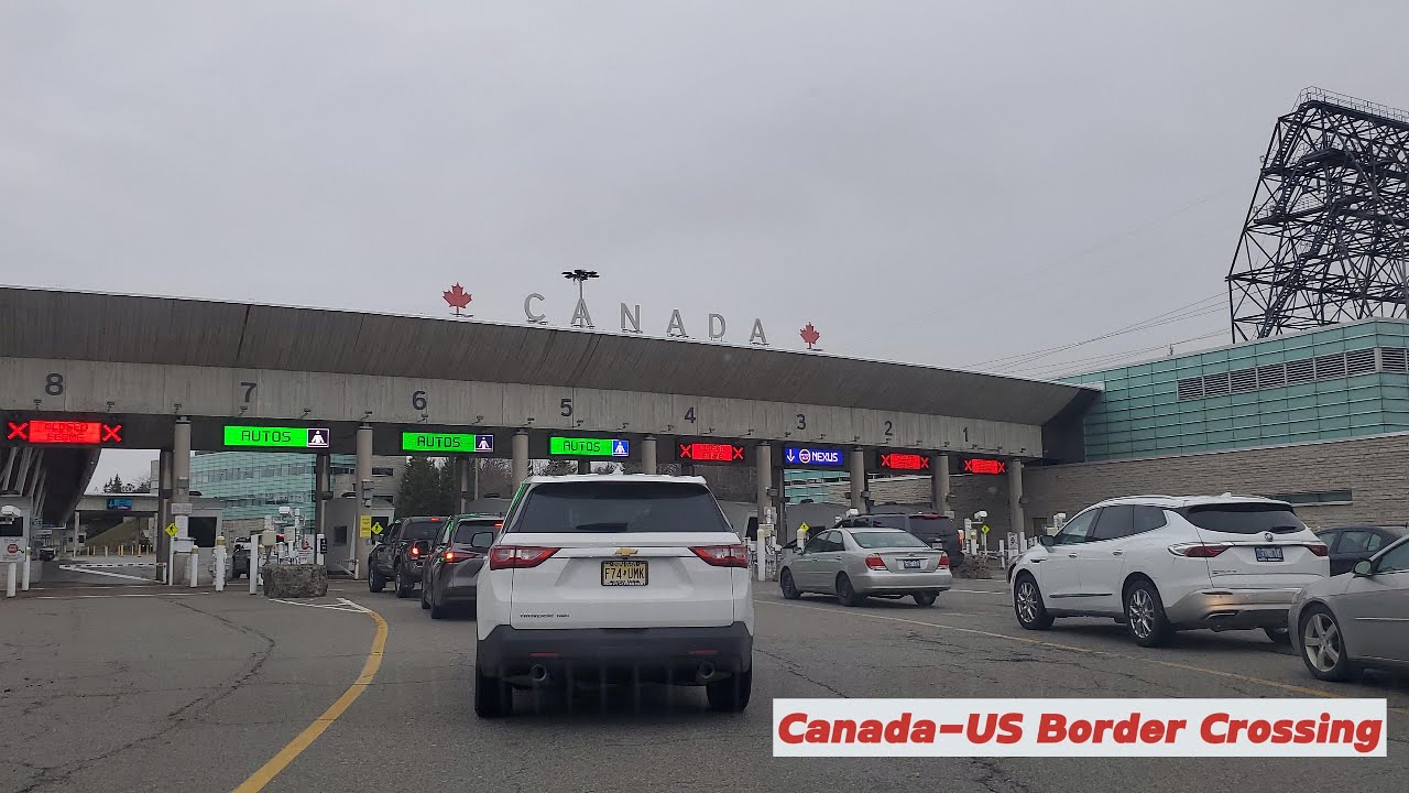 Crossing Canada - USA border (Rainbow bridge and Peace Bridge) #niagarafalls #buffalo #canadaus