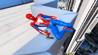 GTA 5 Epic Ragdolls Spiderman Building Fails With GTA PLUMBER LIVE (Funny Moments)