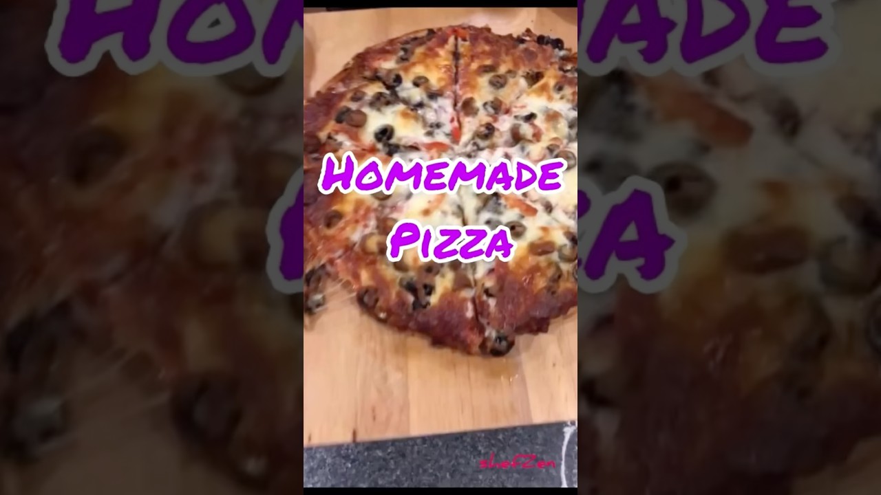 Homemade Super Supreme Pizza! #pizzs