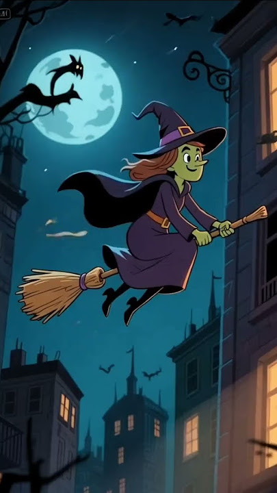 Nenek Sihir Menyeramkan #flying broom
