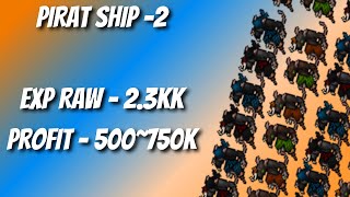 TIBIA CAÇADAS - EK - [PIRAT SHIP-2 - 150+] - 3,5KK EXP 150% | 500~750k/h PROFIT