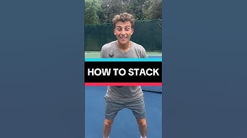 Learn how to Stack in 60 seconds! #pickleball #pickleballtips #shorts