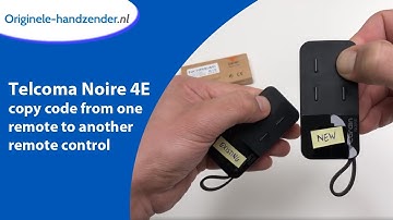 Telcoma Noire 4E copy code from one remote to another remote control