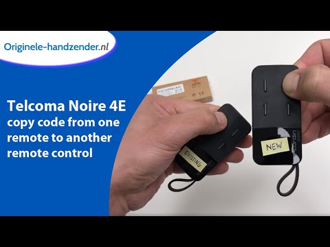 Telcoma Noire 4E copy code from one remote to another remote control