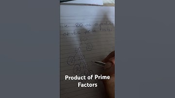 Product of Prime Factors! Writing 80 as a Product of Prime Factors!! #gcse #ks3maths #gcse2023 #ks4