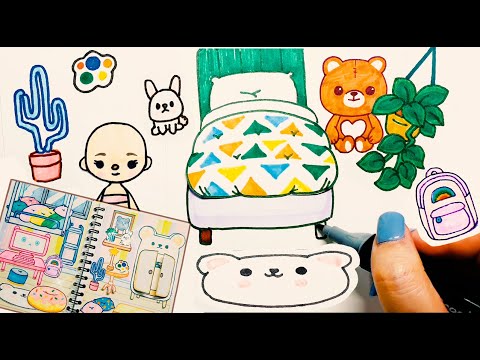 How To Draw Toca Life World Bed,Cushion,Tables,Props Etc Diy Tutorial