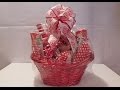 How To Make A Gift Basket - Valentine's Day Basket Demonstration