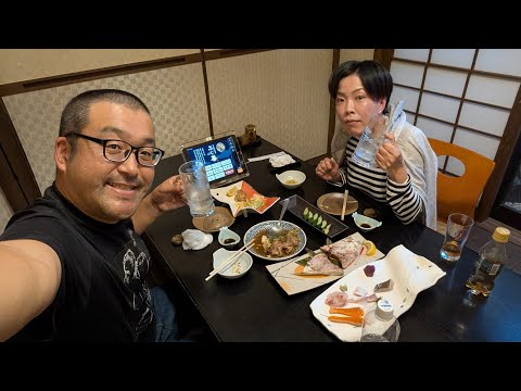 【御座敷居酒屋ふじ善】完全個室で高級感があり窓からの紅葉が綺麗！飲み放題のセルフが良い！お刺身、カマ焼きが美味しい！鳥取市【なみよし酒場放浪記】