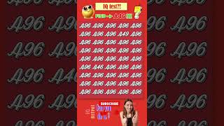 Tell me where A46? | Math Puzzle #shorts #different #puzzles #opticalillusion