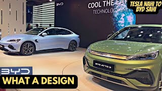 BYD Electric Cars in Auto Expo 2023 ?BYD Atto 3, BYD Seal, BYD e6 | Tesla Model 3 Rival