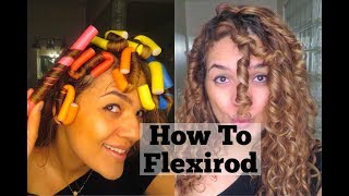 Flexirod Tutorial for Transitioning Hair | Double Texture Hair | Heat Damaged Hair - By Ana Sandee