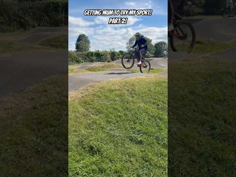 Getting mum to try my sport! Part 2! #sport