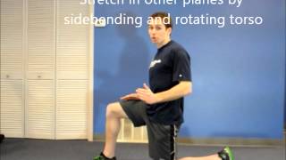 Passive and Active Hip Flexor Self Stretch
