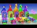 Long Slide Game With Cow Elephant Gorilla Hippopotamus Tiger 3d Animal Game Funny 3d Animals