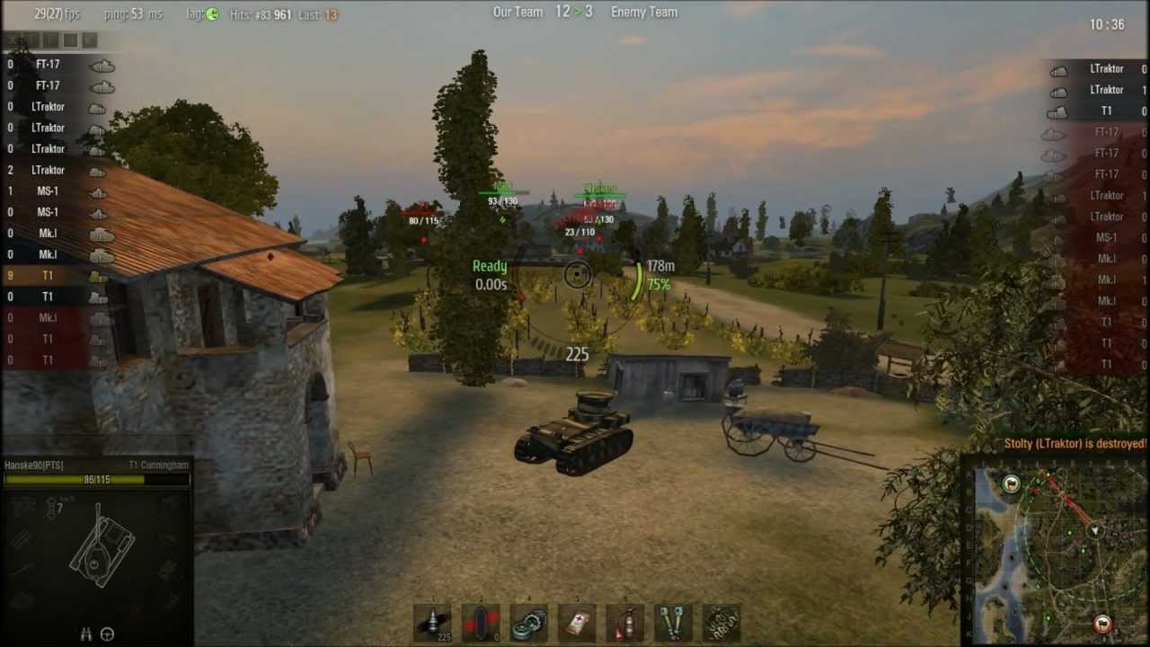 pirates of the caribbean 2 World of Tanks T1 Cunningham Gameplay - Mines