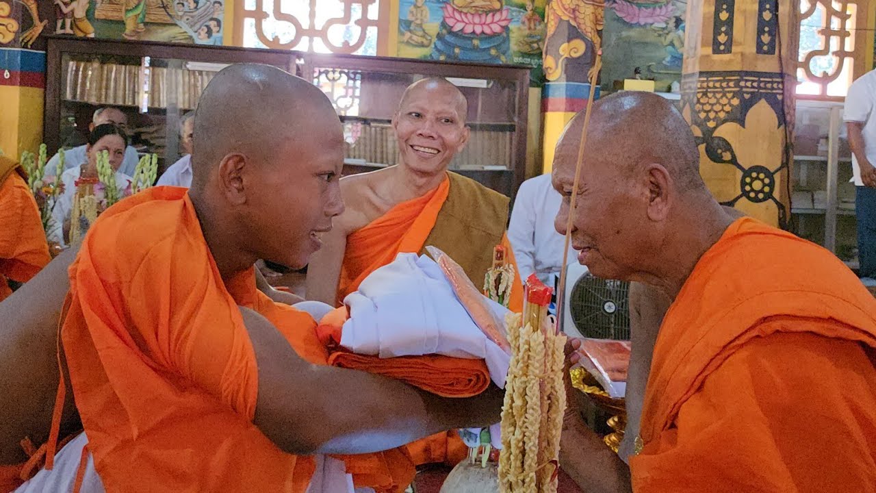 Nghi thức lễ xuất gia chùa Âng 2023