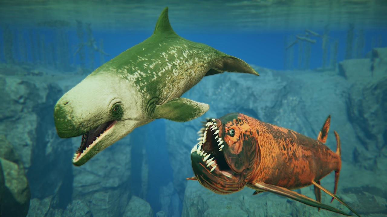 Cacei uma Leviathan e me SACRIFIQUEI pelos filhos!| Vida de Xiphactinus - Path of Titans