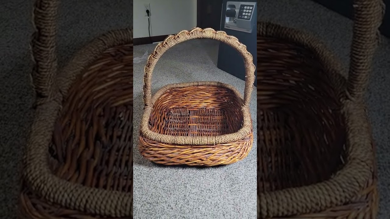 Easy Peasy Wicker Basket Clean Up