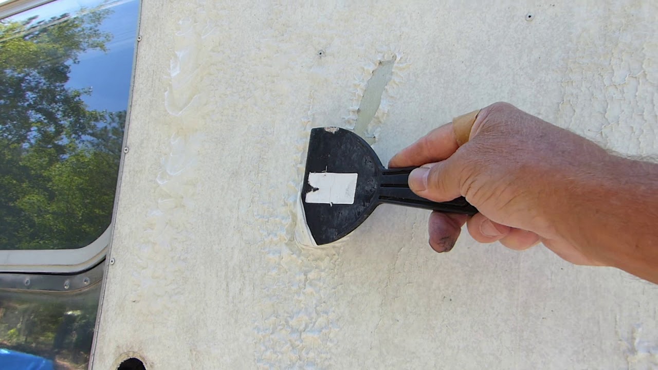 Part 1 DIY How to Remove Vinyl Covering From Airstream Door YouTube